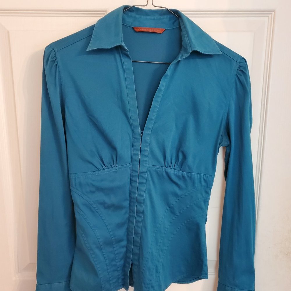 Smart Set Ink Blue Shirt - Size XS/0 | Classic Style & Versatility
